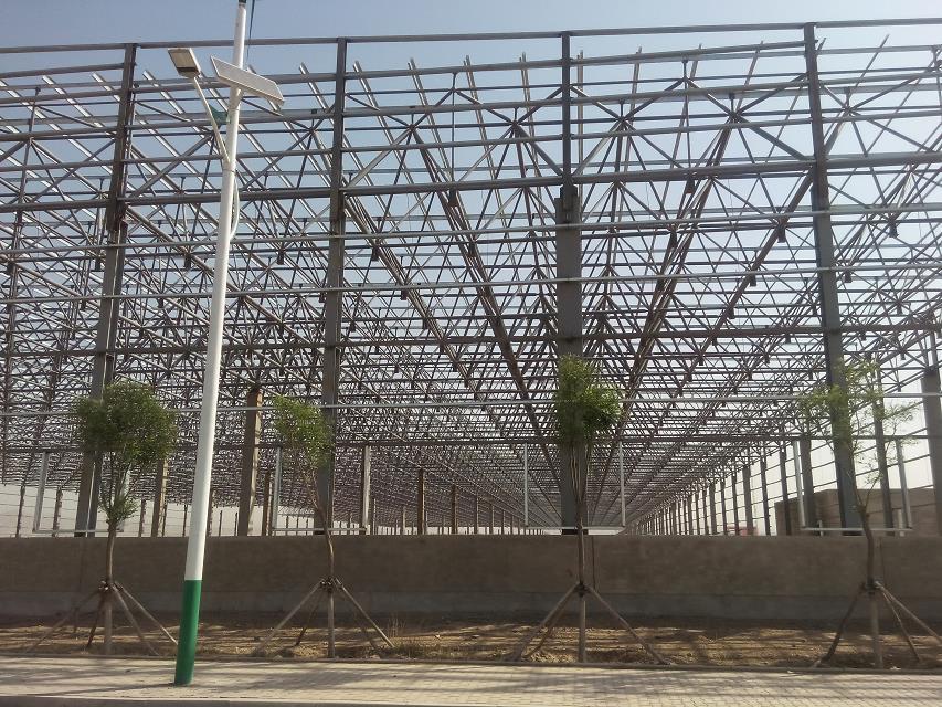 合山汽车工业厂房网架